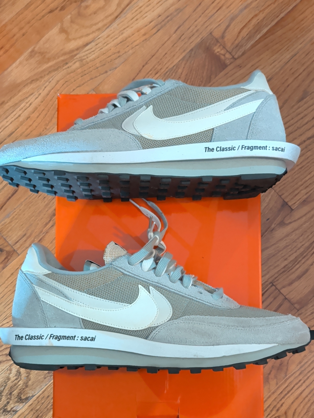 Nike Light Grey and White Men’s Running Sneakers